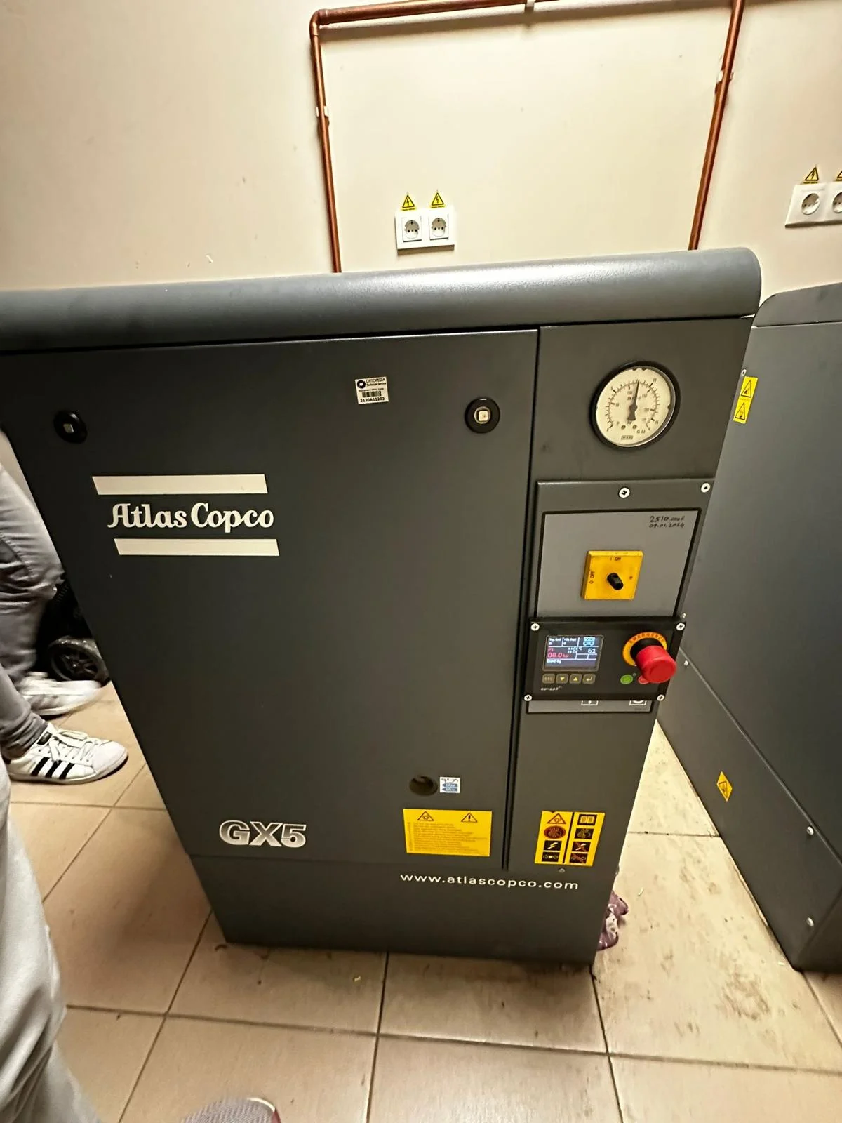 Atlas Copco GX5 Kompakt Kompresör Montajı